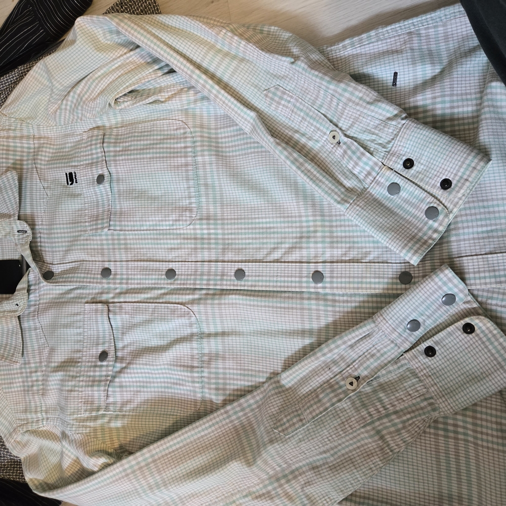 Plaid Button-Up Shirt